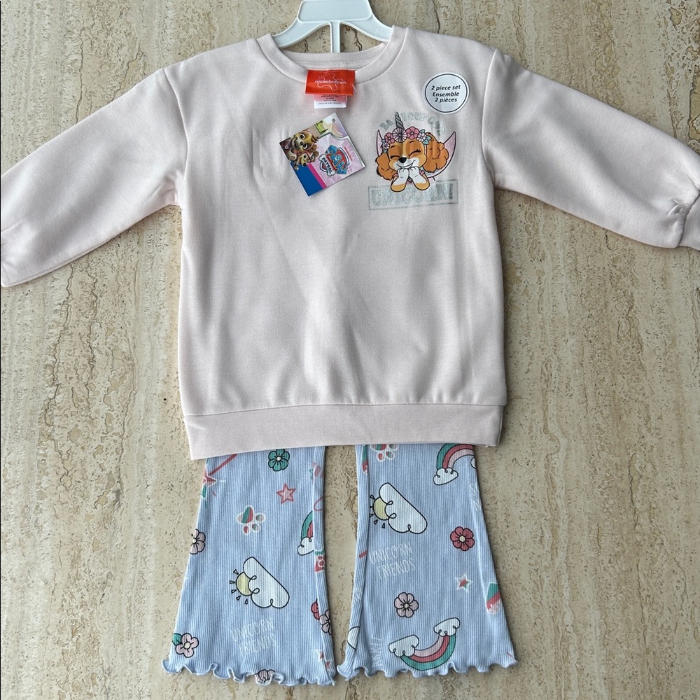 NEW 🆕 Paw Patrol Sweatshirt and Pants Set with tags 2T